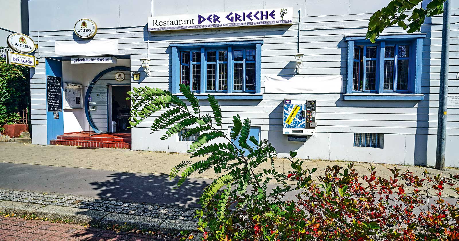 Restaurant „Der Grieche“ – Außenansicht an der Celler Straße